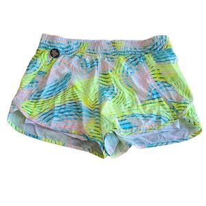 Avia womens Sz XXXL /22 green pink multicolor swim shorts